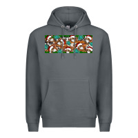 Rock Santa skeleton christmas Premium Hoodie - Artiststas