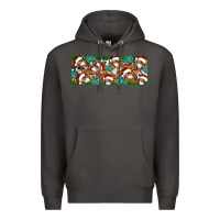 Smoke Santa skeleton christmas Premium Hoodie - Artiststas