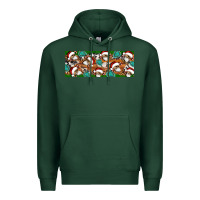 Sports Green Santa skeleton christmas Premium Hoodie - Artiststas