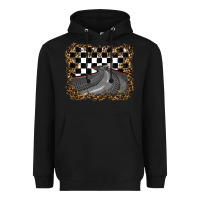 Black leopard racing  background Heavyweight Hoodie - RanaPortraitStore