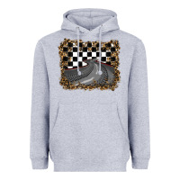 Heather Grey leopard racing  background Heavyweight Hoodie - RanaPortraitStore