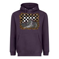 Plum leopard racing  background Heavyweight Hoodie - RanaPortraitStore