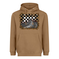 Toasted Coconut leopard racing  background Heavyweight Hoodie - RanaPortraitStore