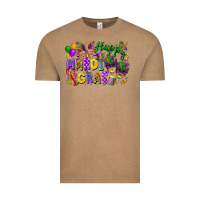 Vintage Coffee happy mardi gras Vintage Tee - FaDigitalArtStudio