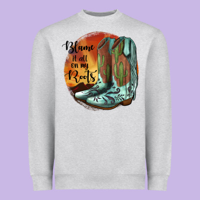 Blame It All On My Roots Heavyweight Sweatshirt Designed By Jahusdesignshop