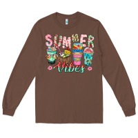 Chestnut Summer Vibes Long Sleeve Tee - CowhideDigitalArt