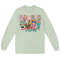 Matcha Summer Vibes Long Sleeve Tee - CowhideDigitalArt