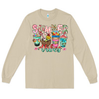 Mushroom Summer Vibes Long Sleeve Tee - CowhideDigitalArt