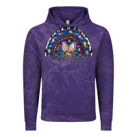 Cloud Purple happy easter rainbow Vintage Hoodie - CowhideDigitalArt