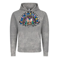 Cloud Rock happy easter rainbow Vintage Hoodie - CowhideDigitalArt