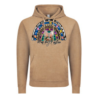 Vintage Coffee happy easter rainbow Vintage Hoodie - CowhideDigitalArt