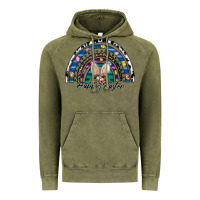 Vintage Olive happy easter rainbow Vintage Hoodie - CowhideDigitalArt