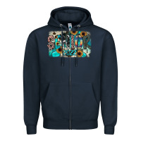 Navy senior2022 Zipper Hoodie - JahusDesignShop