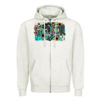 Oatmeal Heather senior2022 Zipper Hoodie - JahusDesignShop