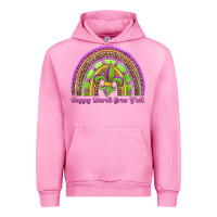 Fuchsia Pink happy mardi gras y'all rainbow Urban Hoodie - Jasminsmagicworld
