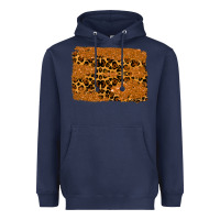 Navy leopard glitter background Heavyweight Hoodie - RanaPortraitStore
