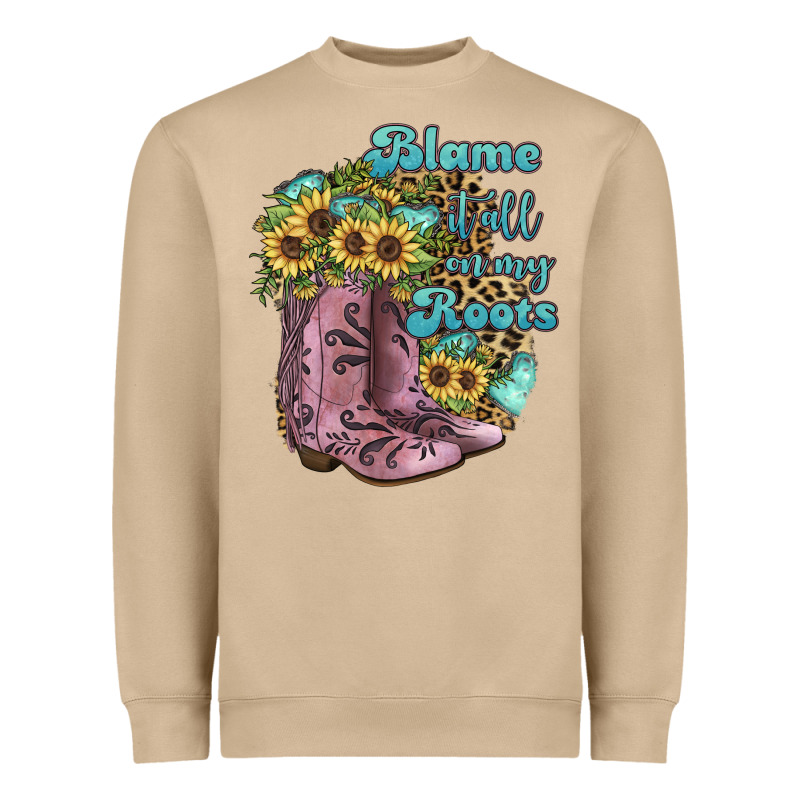Blame It All On My Roots Heavyweight Sweatshirt by JahusDesignShop | Teevron