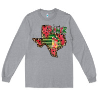 Heather Grey sweet summer time texas Long Sleeve Tee - CowhideDigitalArt