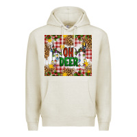 Oatmeal Heather Oh Deer Premium Hoodie - Artiststas