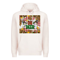 Pale Pink Oh Deer Premium Hoodie - Artiststas