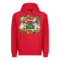 Red Oh Deer Premium Hoodie - Artiststas