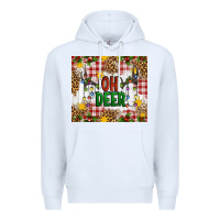 White Oh Deer Premium Hoodie - Artiststas