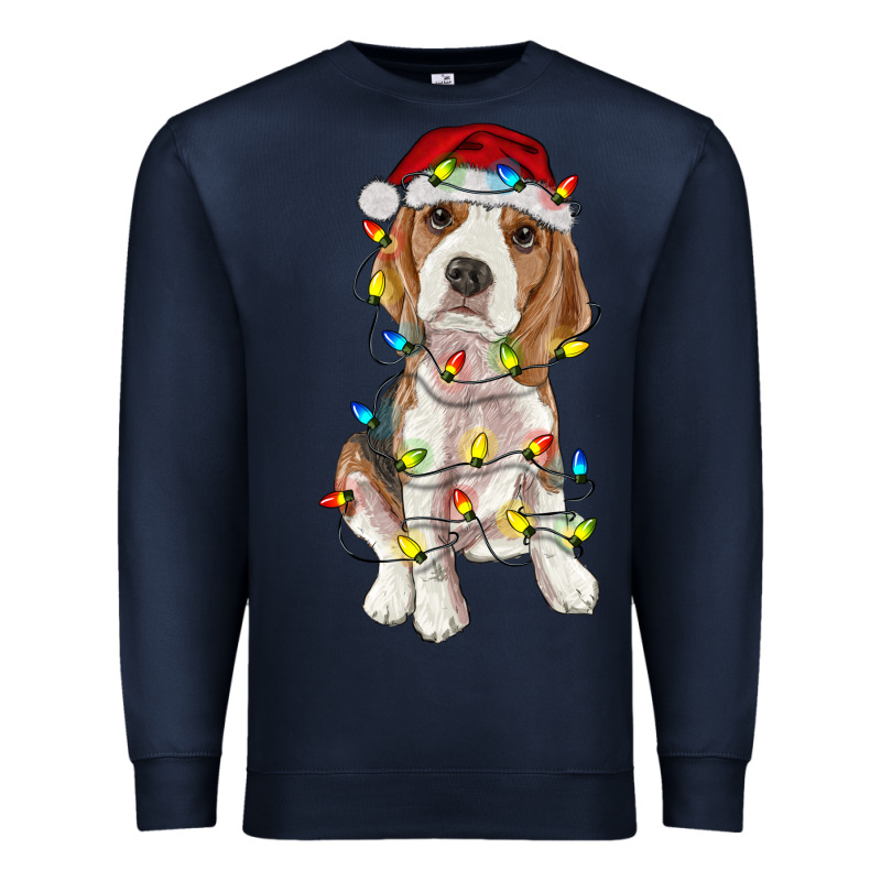 Christmas Beagle Premium Sweatshirt by RanaPortraitStore | Teevron