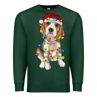 Sports Green christmas beagle Premium Sweatshirt - RanaPortraitStore
