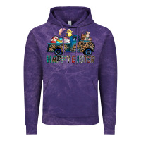 Cloud Purple Happy Easter truck Vintage Hoodie - CowhideDigitalArt