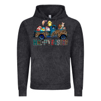 Vintage Black Happy Easter truck Vintage Hoodie - CowhideDigitalArt
