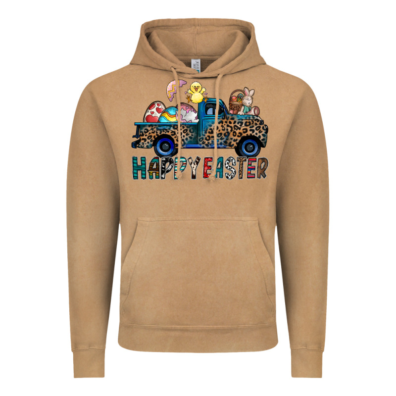 Happy Easter Truck Vintage Hoodie by CowhideDigitalArt | Teevron