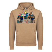 Vintage Coffee Happy Easter truck Vintage Hoodie - CowhideDigitalArt