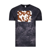 Cloud Black cowhide Vintage Tee - RanaPortraitStore