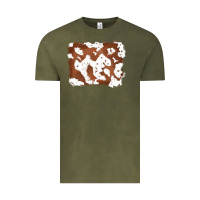 Vintage Olive cowhide Vintage Tee - RanaPortraitStore