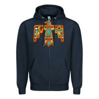 Navy thunderbird Zipper Hoodie - JahusDesignShop