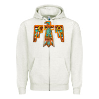 Oatmeal Heather thunderbird Zipper Hoodie - JahusDesignShop
