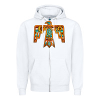 White thunderbird Zipper Hoodie - JahusDesignShop