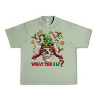Oil Green what the elf skull Urban Heavy Tee - FaDigitalArtStudio