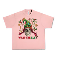 Salmon what the elf skull Urban Heavy Tee - FaDigitalArtStudio