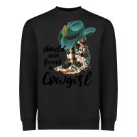 Black Should Have Been A Cowgirl Heavyweight Sweatshirt - JahusDesignShop