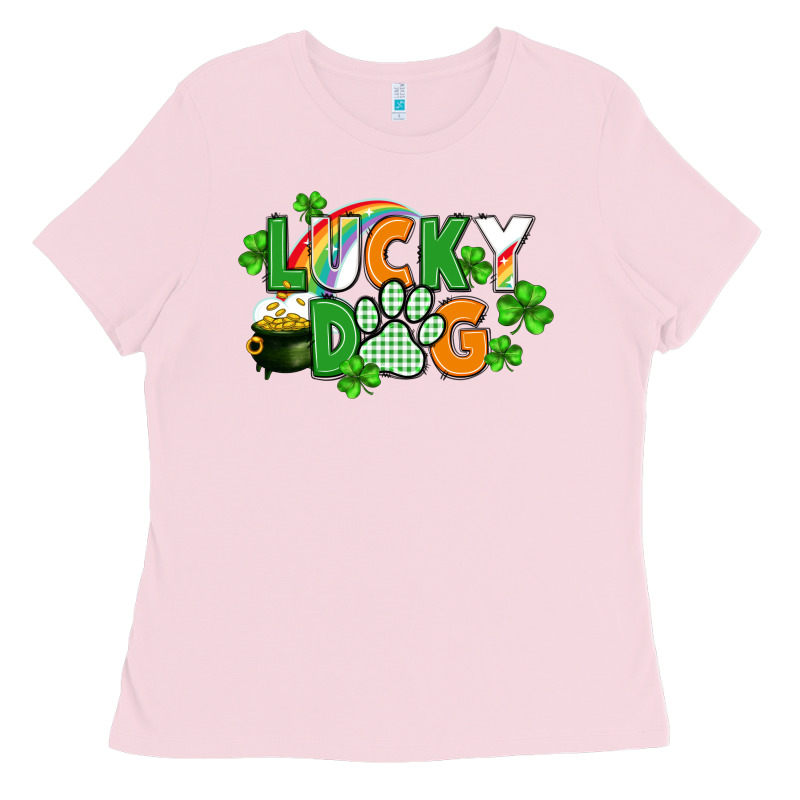 Lucky Dog St. Patricks Day Ladies Tee by FaDigitalArtStudio | Teevron