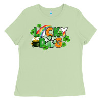 Matcha lucky dog St. Patricks Day Ladies Tee - FaDigitalArtStudio