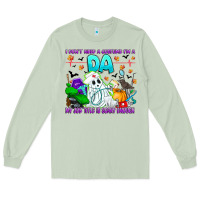 Matcha I Don't Need A Costume Im A DA My Job Title Is Sca Long Sleeve Tee - CowhideDigitalArt