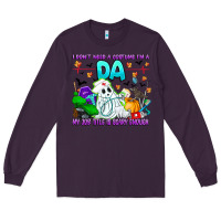 Plum I Don't Need A Costume Im A DA My Job Title Is Sca Long Sleeve Tee - CowhideDigitalArt