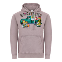 Vintage Zinc Happy Easter truck Vintage Hoodie - CowhideDigitalArt