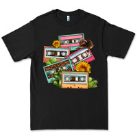 Black 90s country caassette tapes Premium Tee - OliviaCreatesArt