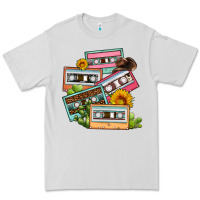 Dove Grey 90s country caassette tapes Premium Tee - OliviaCreatesArt