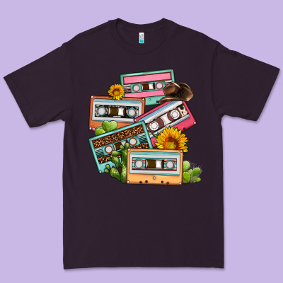 90s Country Caassette Tapes Premium Tee Designed By Oliviacreatesart