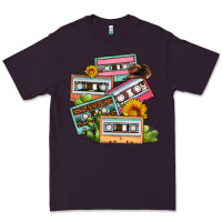 Plum 90s country caassette tapes Premium Tee - OliviaCreatesArt