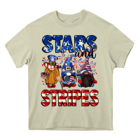 Mossy Stars and stripes gnomes 4th of july Heavy Core Tee - CowGirlArtShop